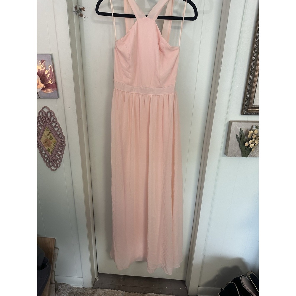 Blush pink prom bridesmaids dress size Medium